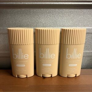 Billie 3pc Lot Coco Villa Aluminum-Free All-Day Deodorant Sticks ~ New (x3)